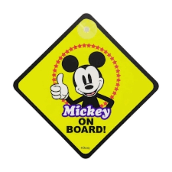 Disney Mickey Mouse Baby On Board Sign - Picture 1 of 3